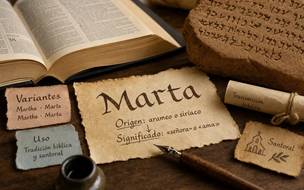 Significado y origen de Marta: etimología, variantes y uso