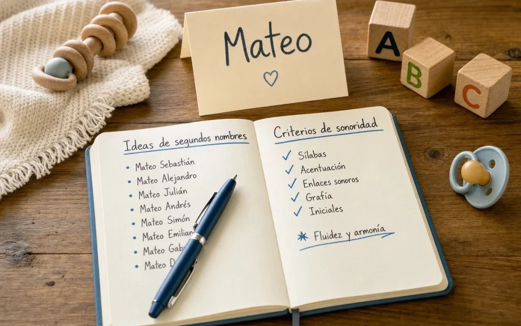 Nombres que combinan con Mateo: segundos nombres y criterios de sonoridad
