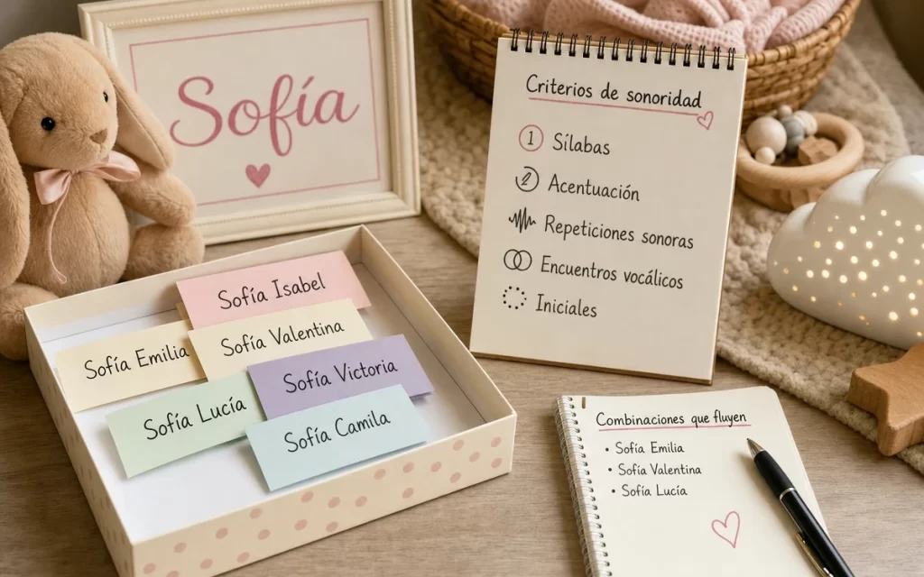Nombres que combinan con Sofía: segundos nombres y criterios de sonoridad