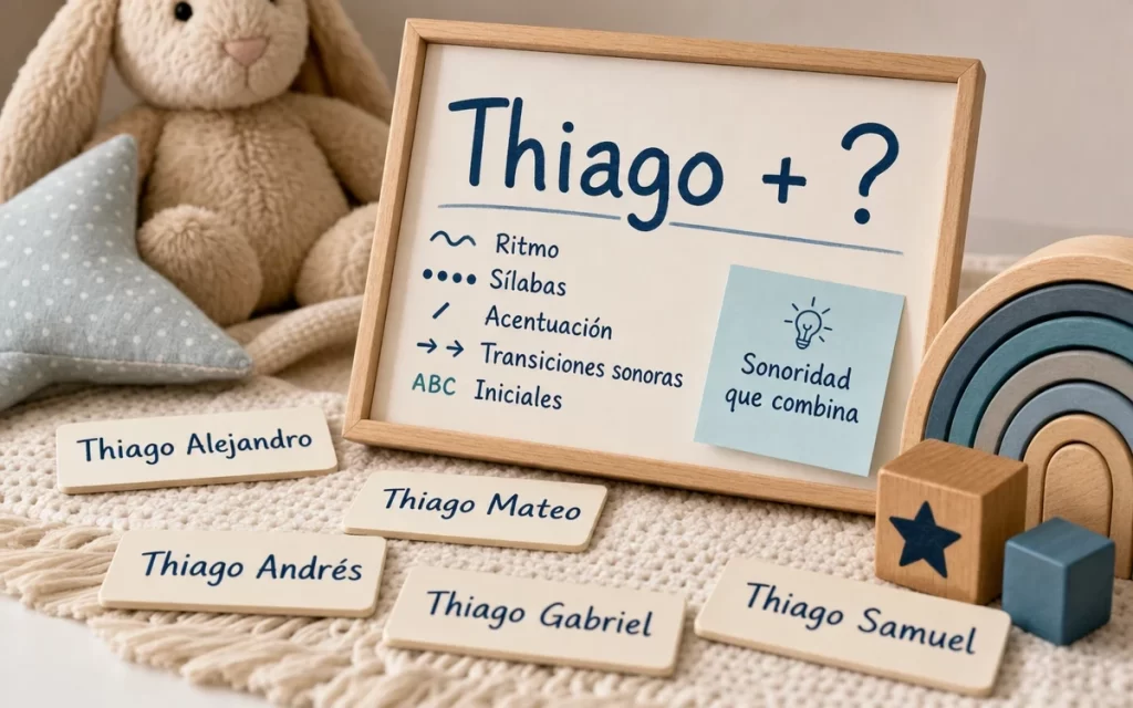 Nombres que combinan con Thiago: segundos nombres y criterios de sonoridad
