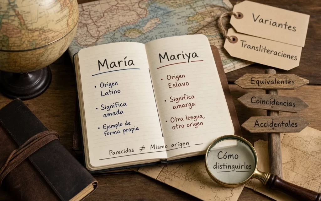 Por qué nombres parecidos pueden tener orígenes distintos