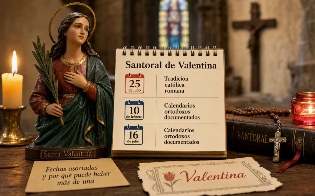 Santo de Valentina: fechas asociadas y por qué puede haber más de una